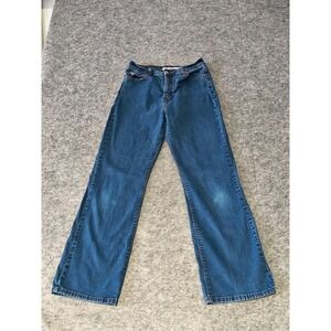 Levi's 512 Jeans Misses Size 10M Blue Perfectly Slimming Bootcut Dark Wash Denim